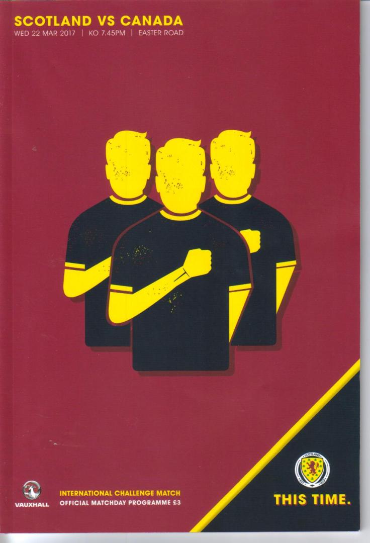 GT&S A TO Z PROGRAMMES 2017 SCOTLAND V CANADA