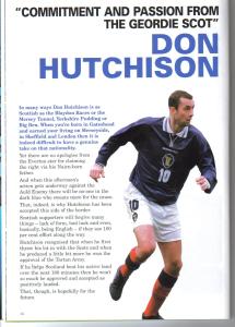 DON HUTCHISON ENGLAND1999